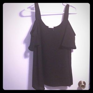 Sienna sky black cold shoulder top